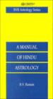 A Manual Of Hindu Astrology